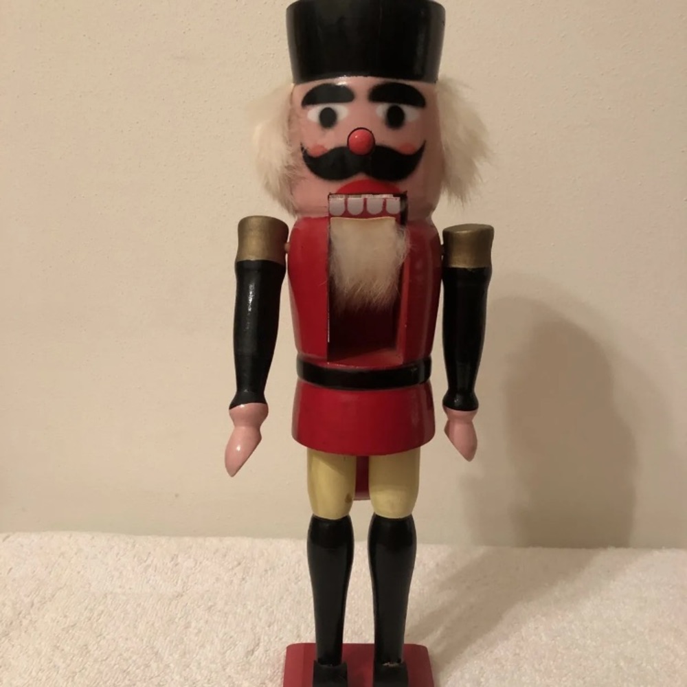 Vintage Original Erzgebirge Germany 14.75" Nutcracker Toy Soldier 1976